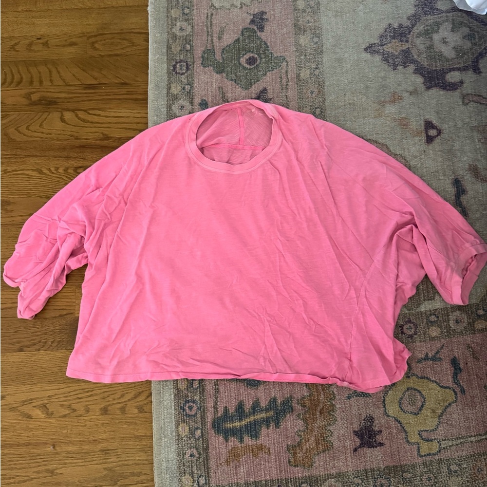 Aerie Bright Pink Short Sleeve Tee
